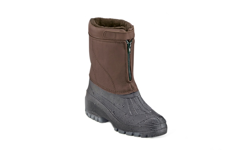 Image 4: Fleece-Lined All-Weather Boots