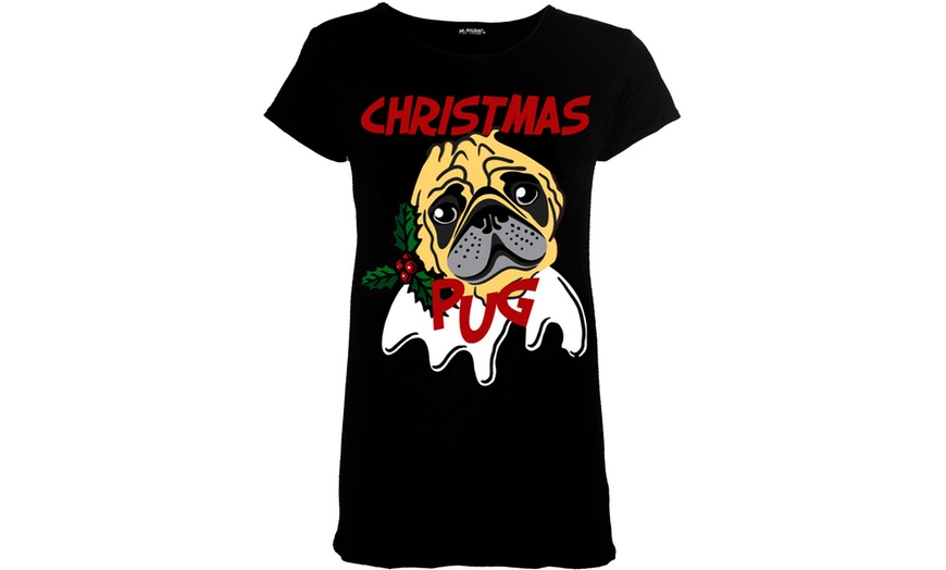 Image 3: T-shirt avec différents imprimés au motif de Noel