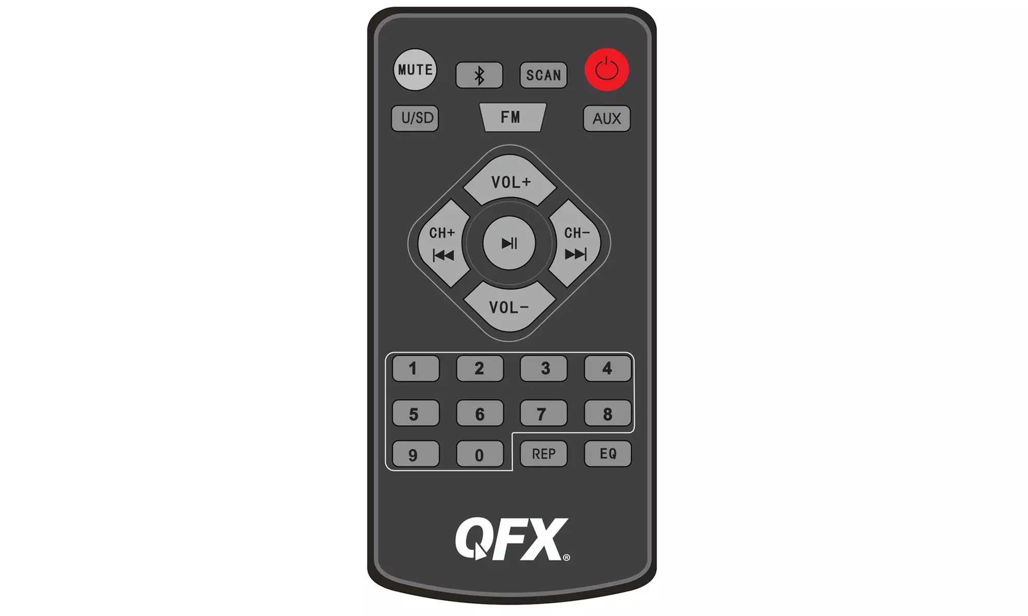 QFX PBX-1010 10" Battery-Powered Party Bluetooth Speaker with Microphone, FM Radio, and USB Card  - Second Medium