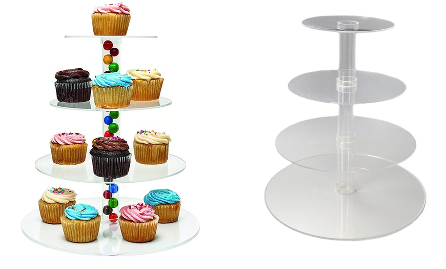 Acrylic Stacked Party Cupcake Stand. Multiple Options Available. | Groupon