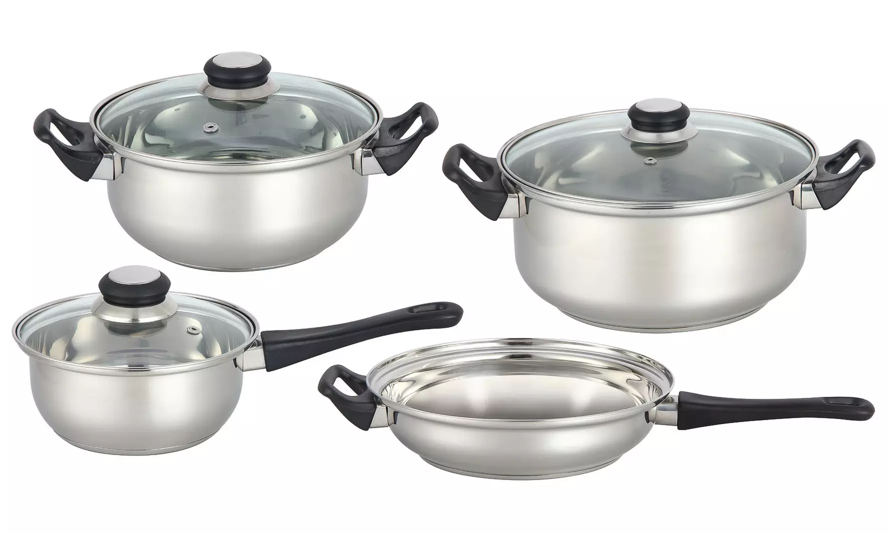 Euro Home 7-Piece Stainless Steel Cookware Set - Primary Image