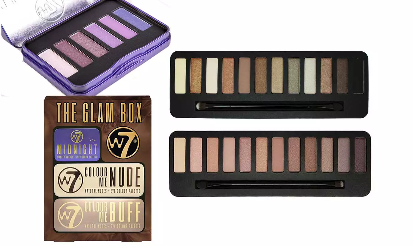 1x oder 2x W7 Lidschatten-Make-up-Set - Primary Image