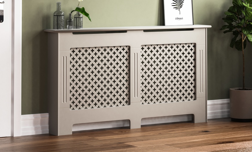 Image 3: Vida Designs Grey Radiator Cover