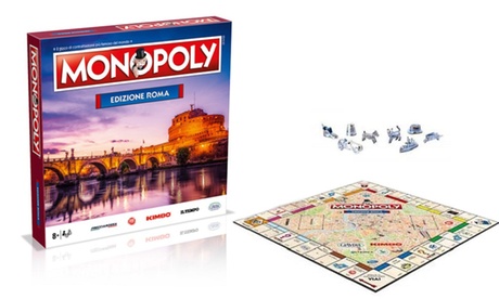 Monopoly Edizione ambientata a Roma con manuale delle istruzioni incluso