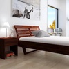 Image 2: Solid Acacia Wood Bed Frame