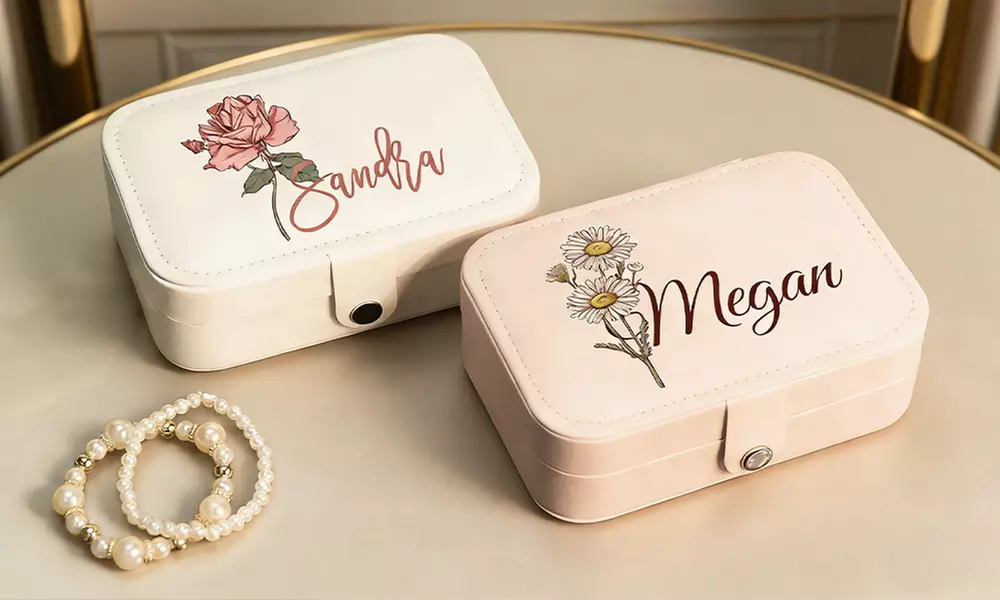 Custom PU Leather Jewelry Box in Multiple Styles & Colors Up to 81% Off