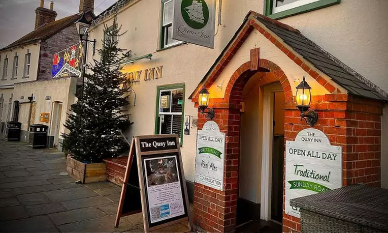 Indulge in a 2-Course with a Glass of Wine at The Quay Inn