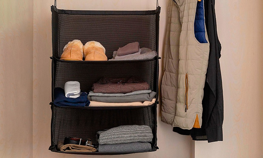 Image 2: Foldable Suitcase Shelving