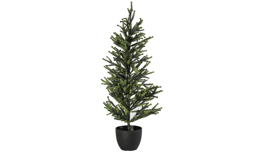 Image 2: Artificial Potted Christmas Tree