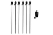 6- or 12-Piece Tiki Bamboo Garden 114cm Paraffin Oil Fire Torch Set - Second Medium