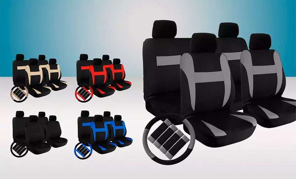 Fabric Auto Interior Cover Set Multiple Colors. Free Returns. - Primary Image