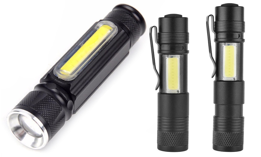 Image 4: Mini Cree Flashlight Torch Cob