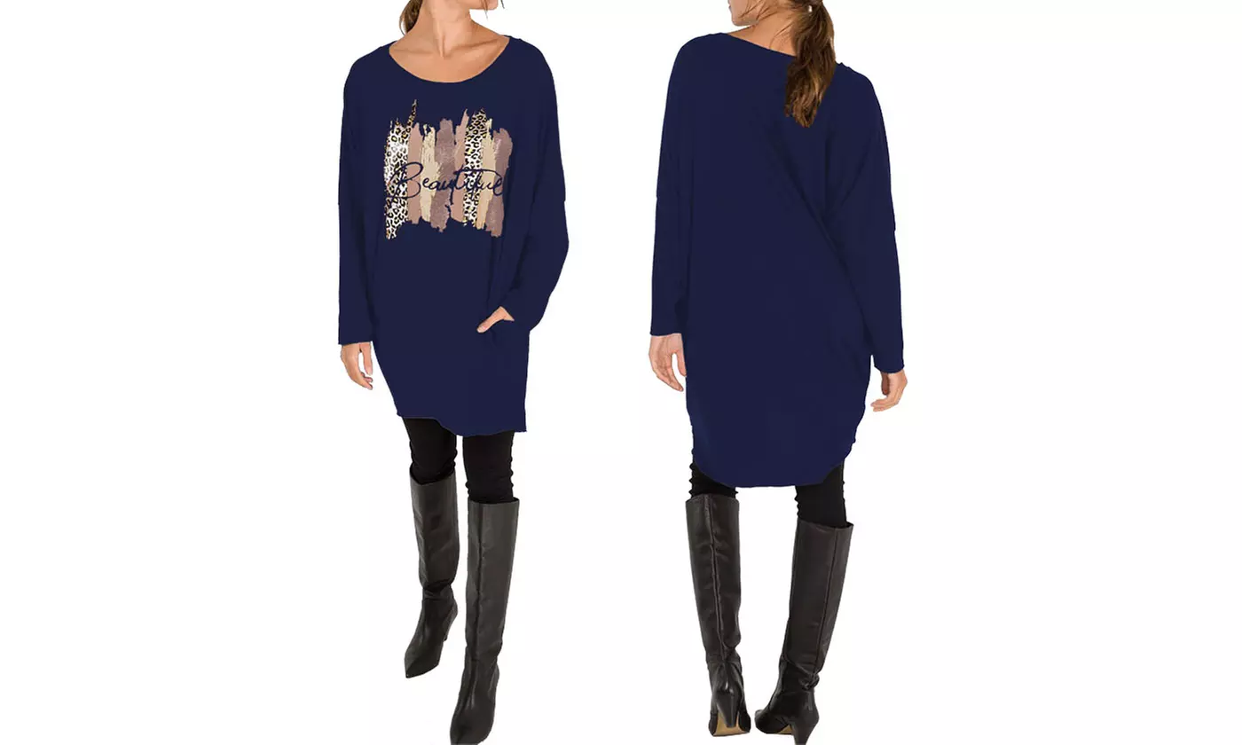 Leopard Print Baggy Top