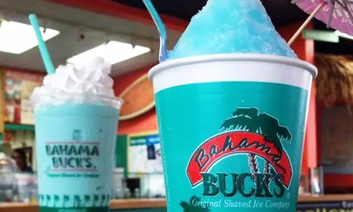 $18.75 for Three Groupons, Each Good for $10 Worth of Shaved Ice and Drinks at Bahama Buck's ($30 Value) - Primary Image