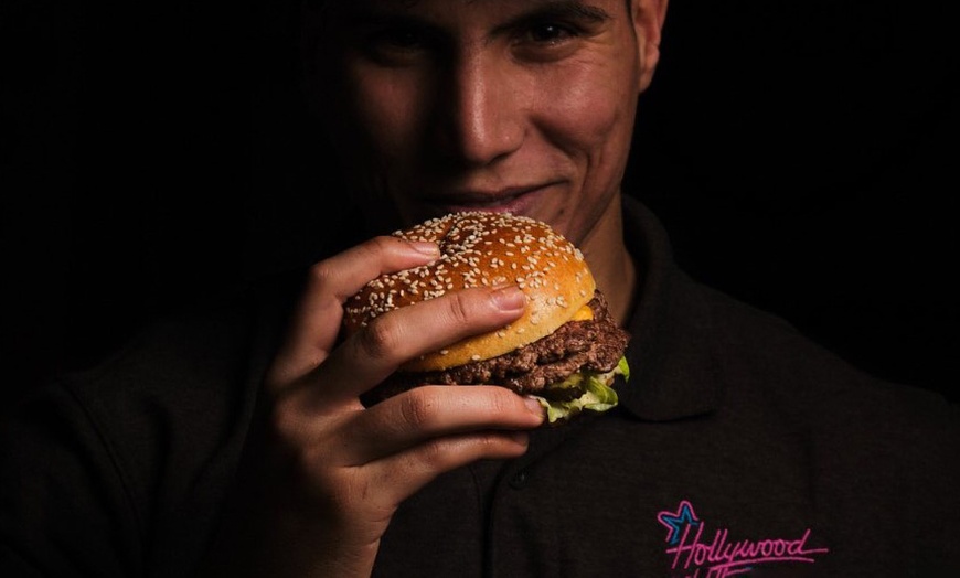 Image 4: Burger, Chips, and Drinks at Hollywood Burgers & Shakes