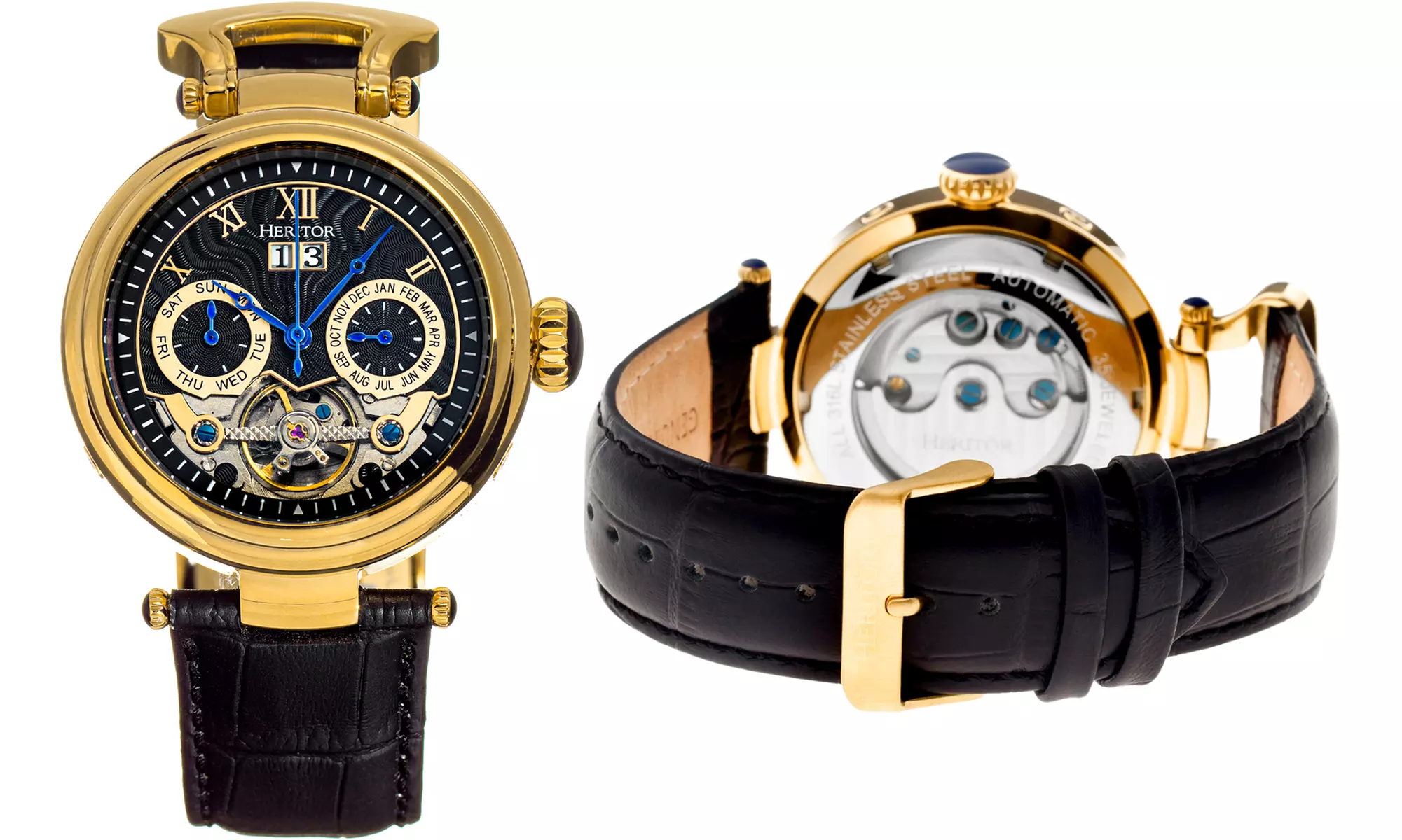 Heritor Automatic Ganzi Semi-Skelett-Armbanduhr