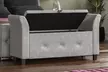 Seville Crushed Velvet or Linen Ottoman Storage Chest - Second Medium