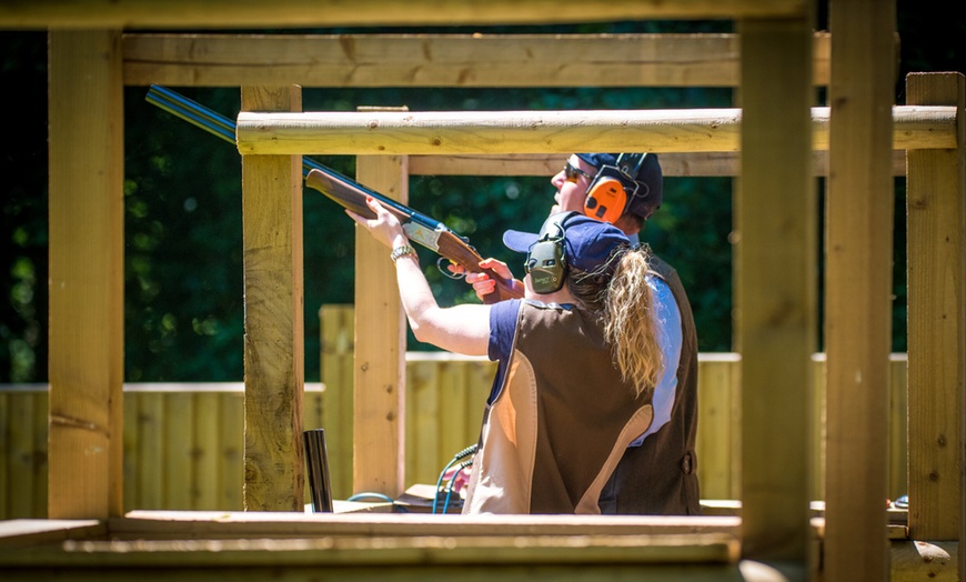 Image 1: Clay Pigeon Shooting at Ian and Gareth Butler Shooting School