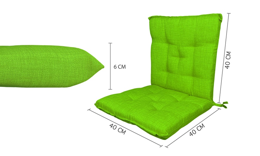 Image 48: 2, 4 o 6 cuscini per sedie con schienale 