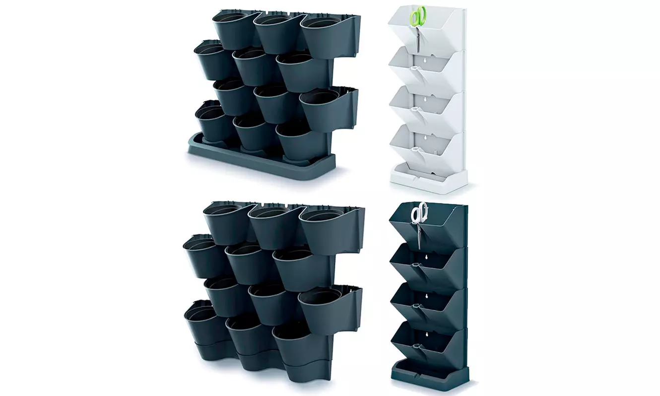 Jardinières verticales en cascade avec une paire de ciseaux en option - Primary Image