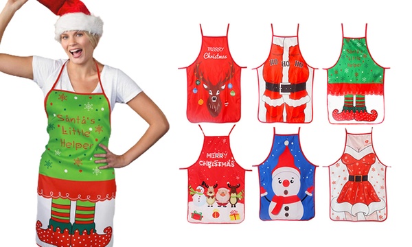 christmas cooking apron