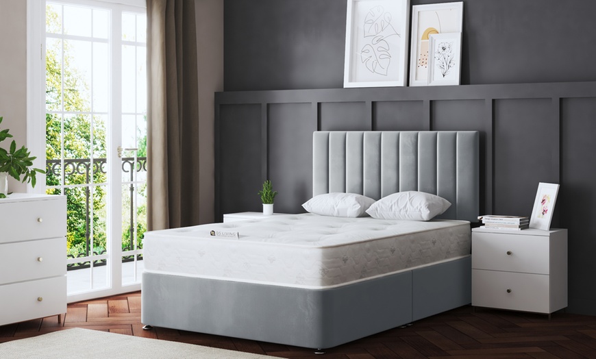 Image 16: Amelia Panel Divan Bed with Optional Mattress