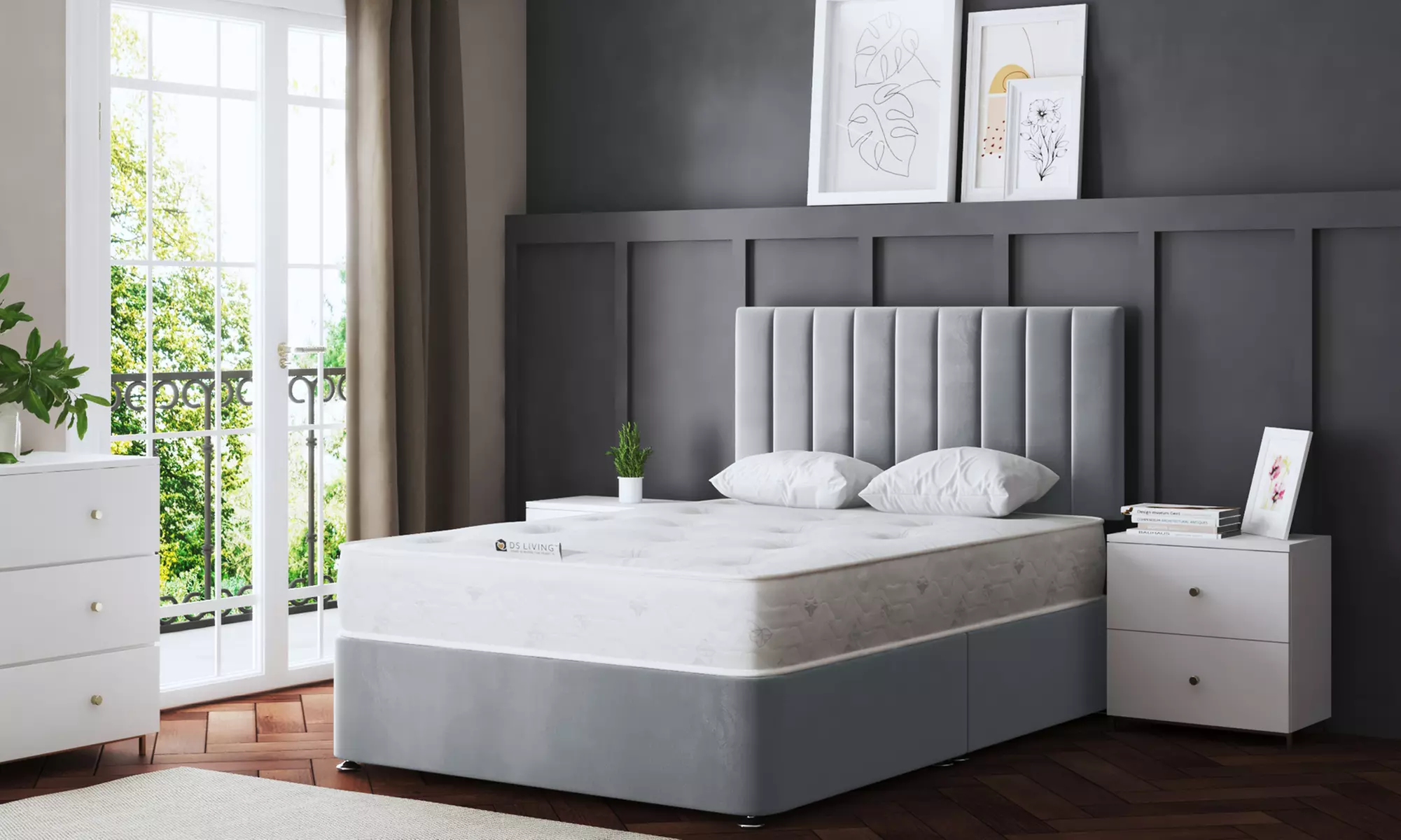 Amelia Panel Divan Bed