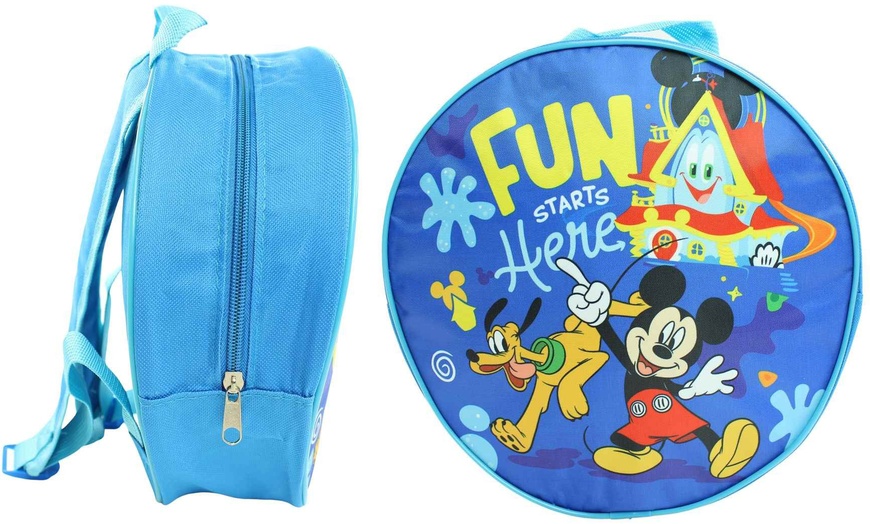 Image 7: Runder Rucksack mit Micky, Minnie oder Lilo & Stitch für Kinder