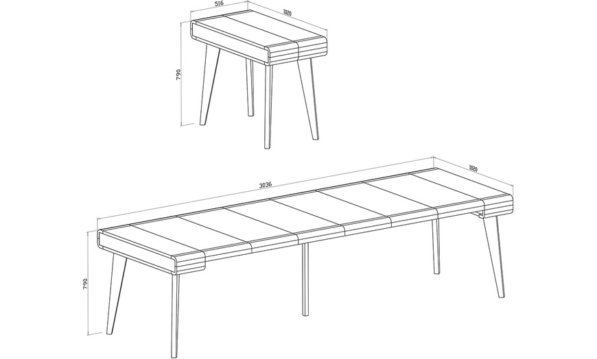 Image 6: Extending Dining-Console Table