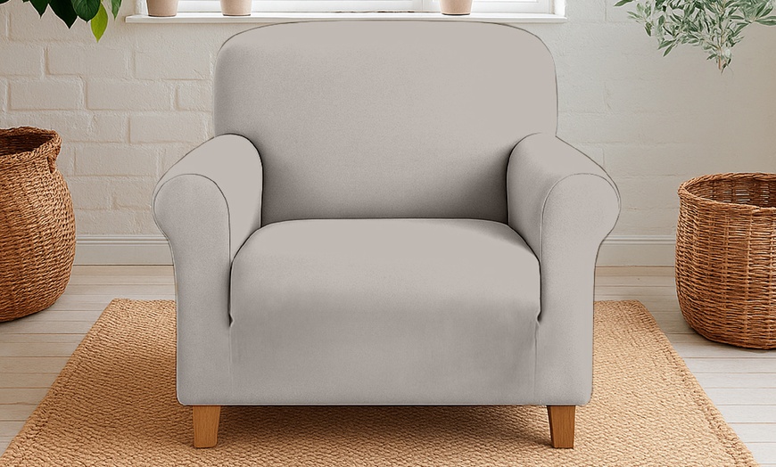 Image 25: Water-Resistant, Elegant Velvet Sofa Cover in Various Sizes