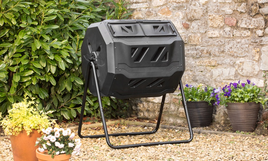 Image 1: Garden Gear Rotating 160 Litre Rotating Composter