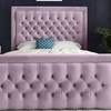 Image 15: DS Living Kingston Upholstered Soft Velvet Bed