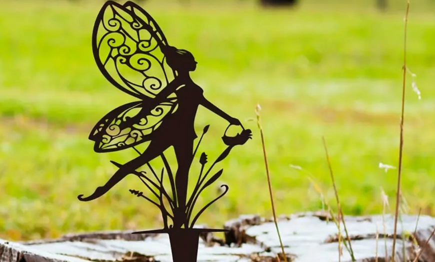 Image 3: Garden Fairy Metal Outdoor Decor