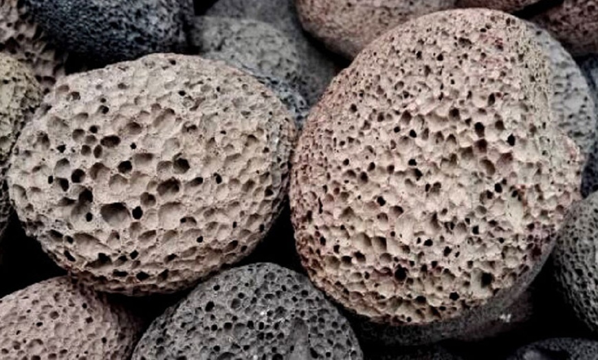 Image 3: Two Natural Earth Lava Pumice Stones