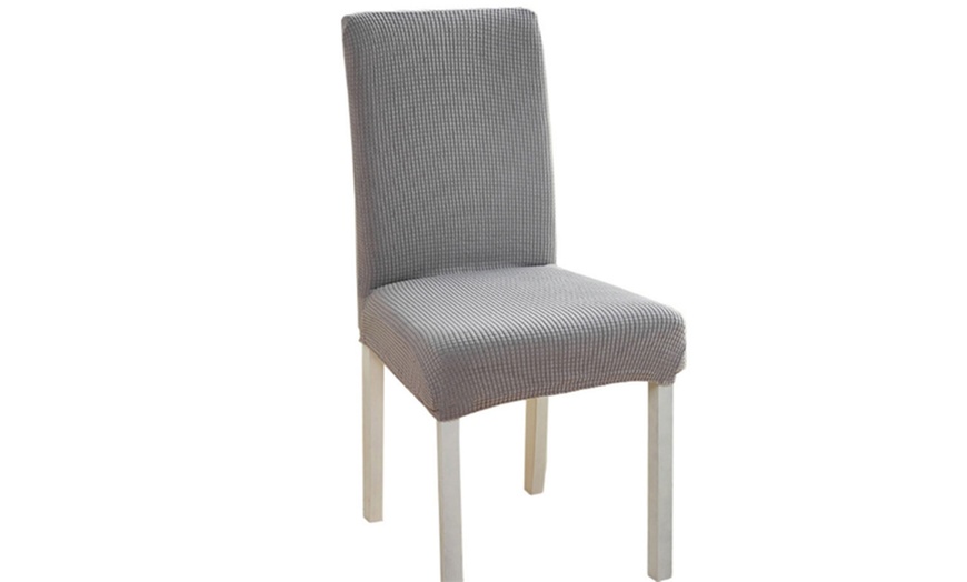 Image 8: Two, Four or Six Stretchable Dining Chair Covers