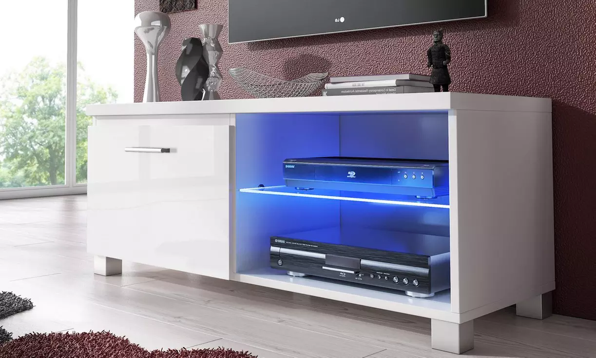 Mueble de TV moderno para el salón con luces LED