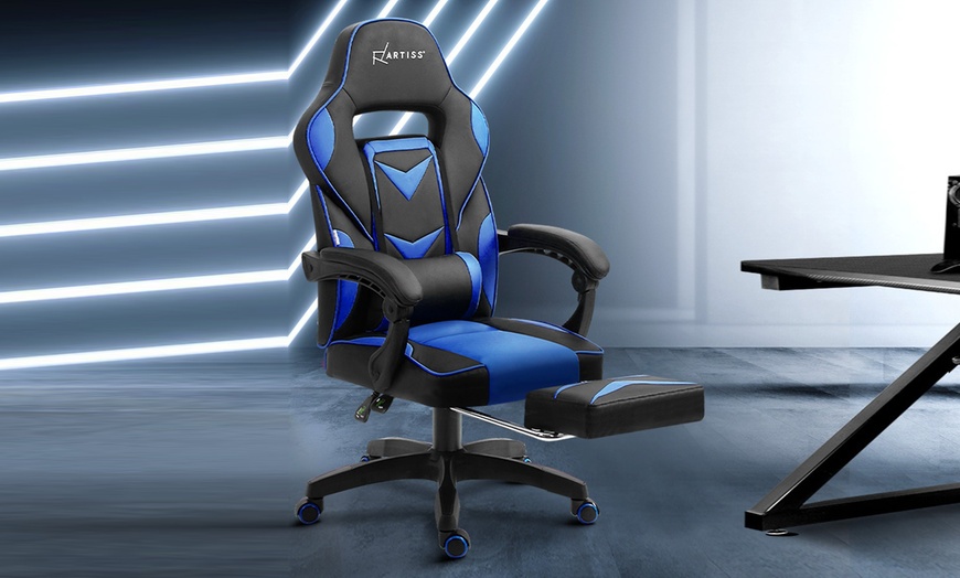 Image 2: Pro Gaming Recliner Chair