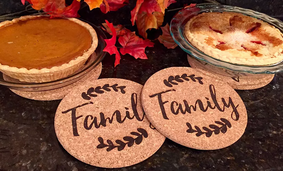 One, Two, Four, or Six Personalized Kitchen Hot Pads from Qualtry (Up to 72% Off)  - Second Medium