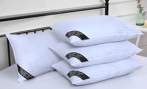 Two or Four Hotel Quality Satin Stripe Pillows