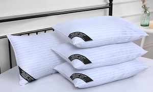 Two or Four Hotel Quality Satin Stripe Pillows