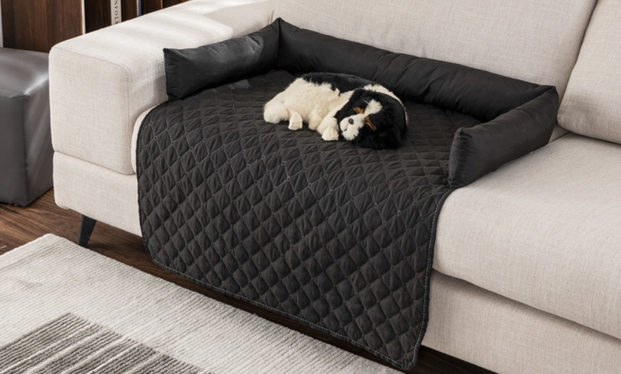 Image 7: Water-Resistant Pet Bed Sofa Seat Cover Protector