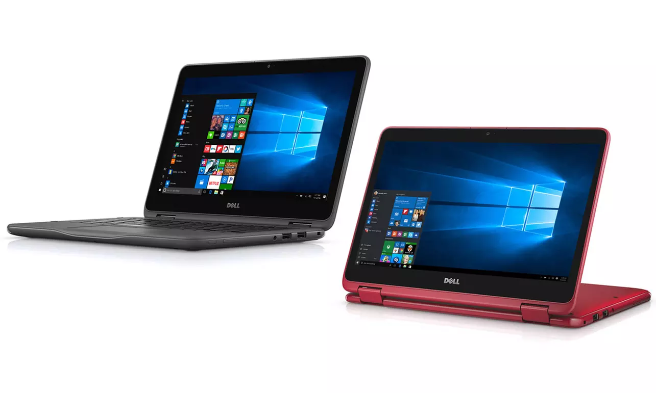 Dell 11.6" 2-in-1 Convertible Touchscreen Laptop with AMD A9 Processor, 4GB RAM, & 500GB Storage (Refurb A-Grade) - Primary Image