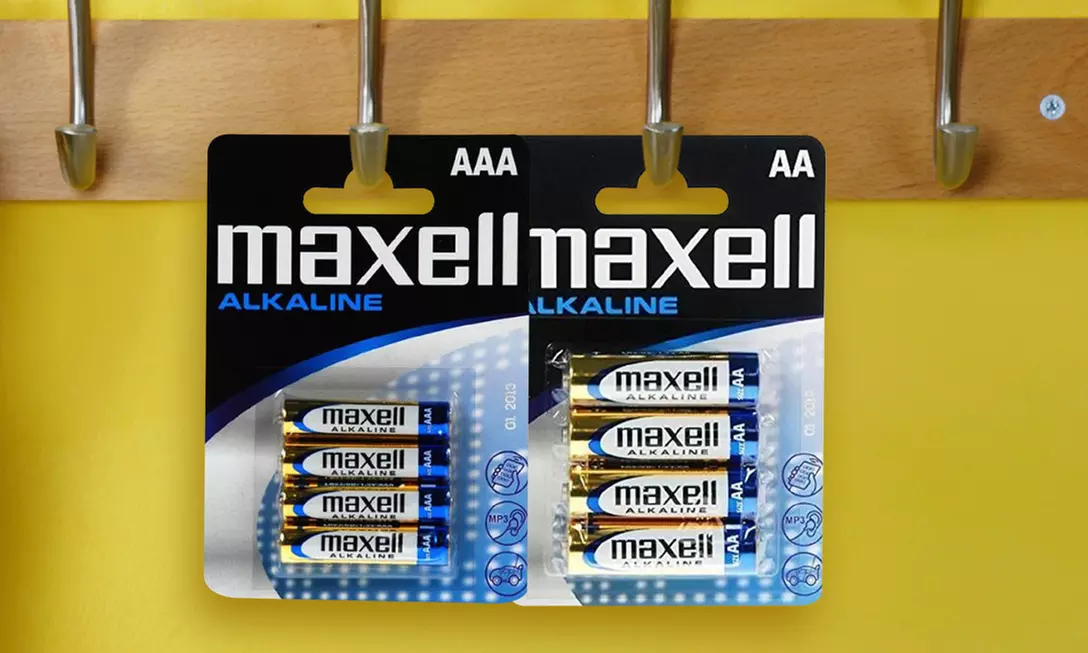 Fino a 192 batterie alcaline Maxell con tecnologia a lunga durata