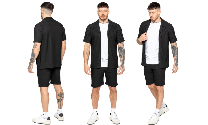 Image 2: Enzo Mens Textured Summer Outfit Set