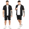 Image 2: Enzo Mens Textured Summer Outfit Set