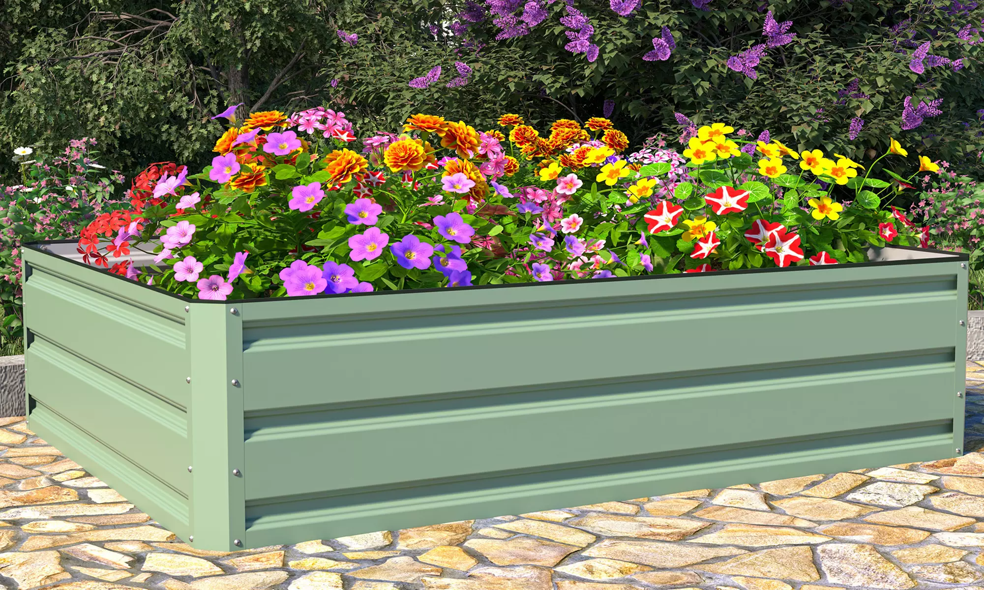 Metal Raised Garden Bed - 3 Different Size - Primary Image