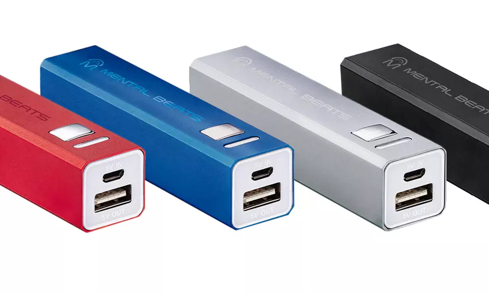 Mental Beats 2,600mAh Aluminum Power Bank - Primary Image