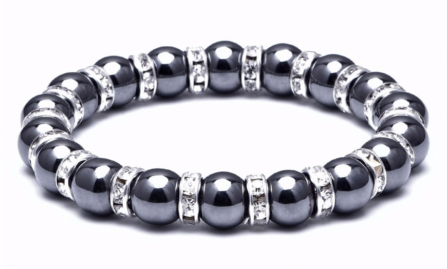 Image 1: Black Stone Bracelet