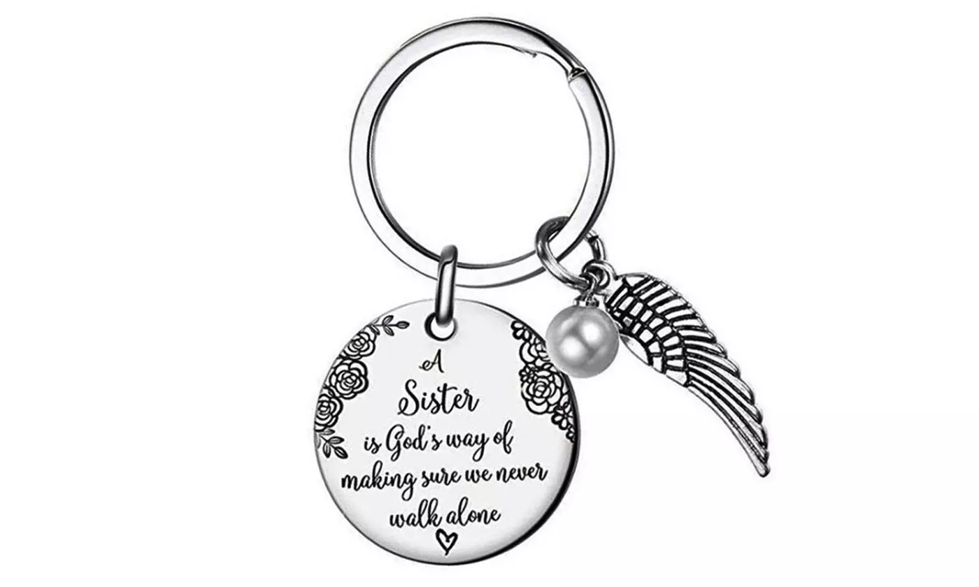 Sister Keychain Sister Jewelry Friendship Gifts for Women Sister - Second Medium
