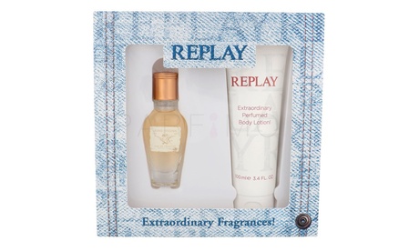 Cofanetto Replay Jeans per donna con edt 20 ml e body lotion in tubo da 100 ml